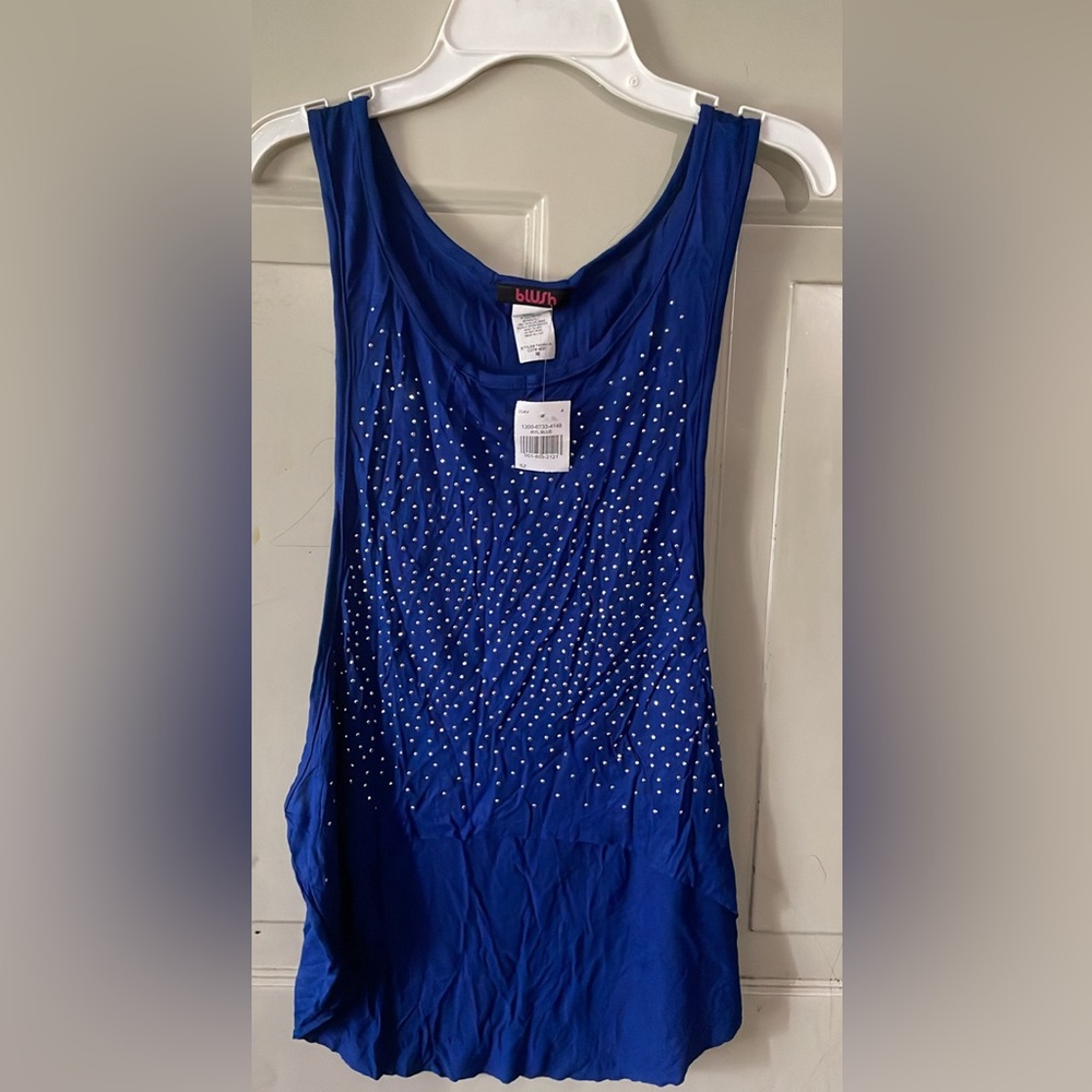 Blue mid top shirt